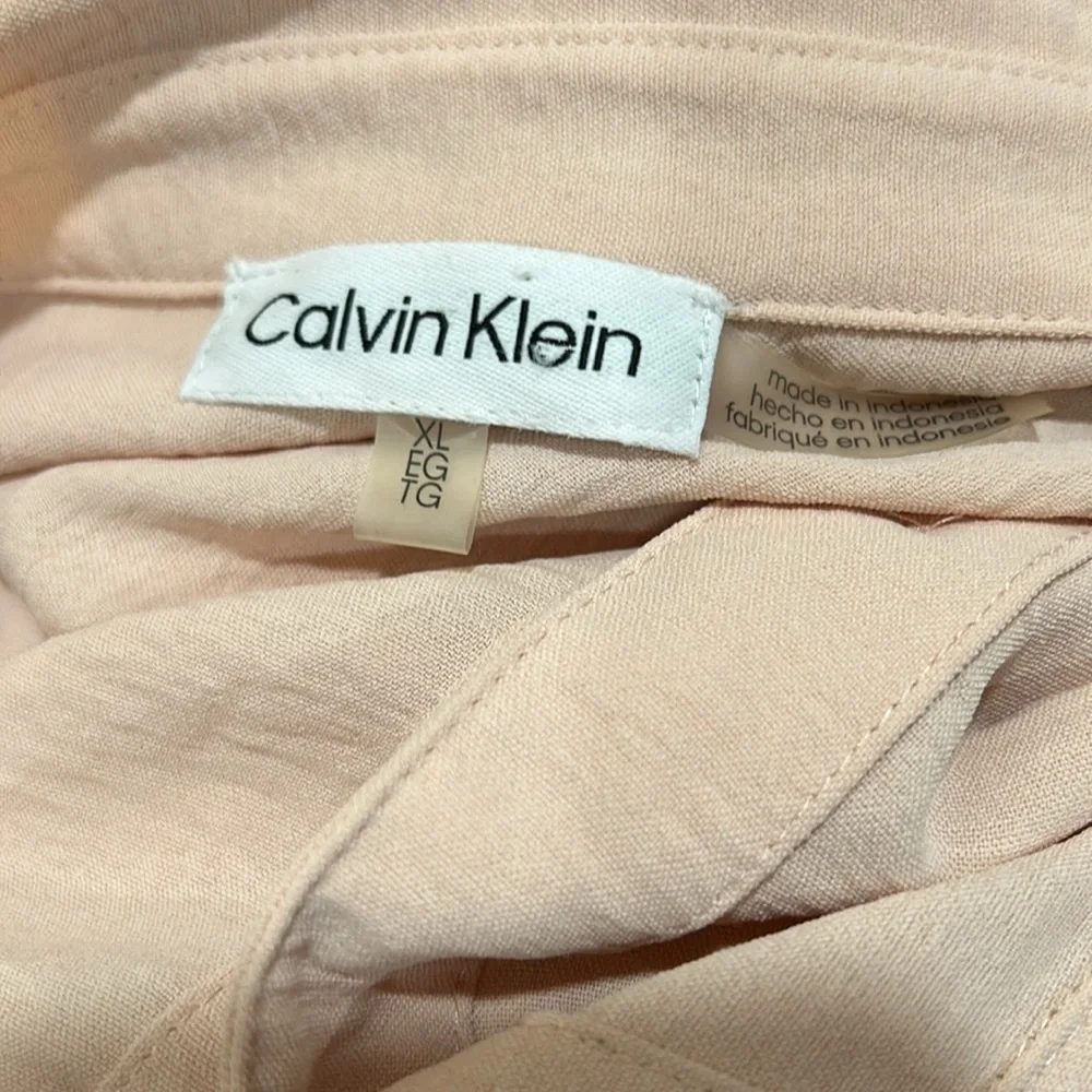 Calvin Klein women’s long sleeve blouse size XL GUC - Picture 7 of 7